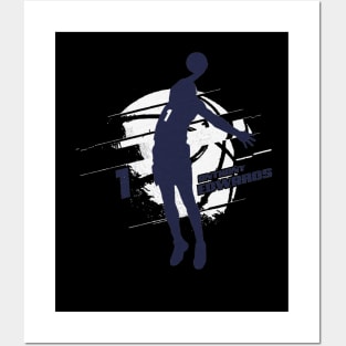 Anthony Edwards Minnesota Silhouette Posters and Art
